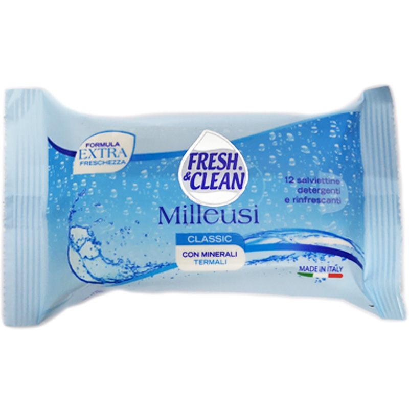 FRESH & CLEAN SALVIETTE MILLEUSI WHITE MUSK POCKET 12 PZ